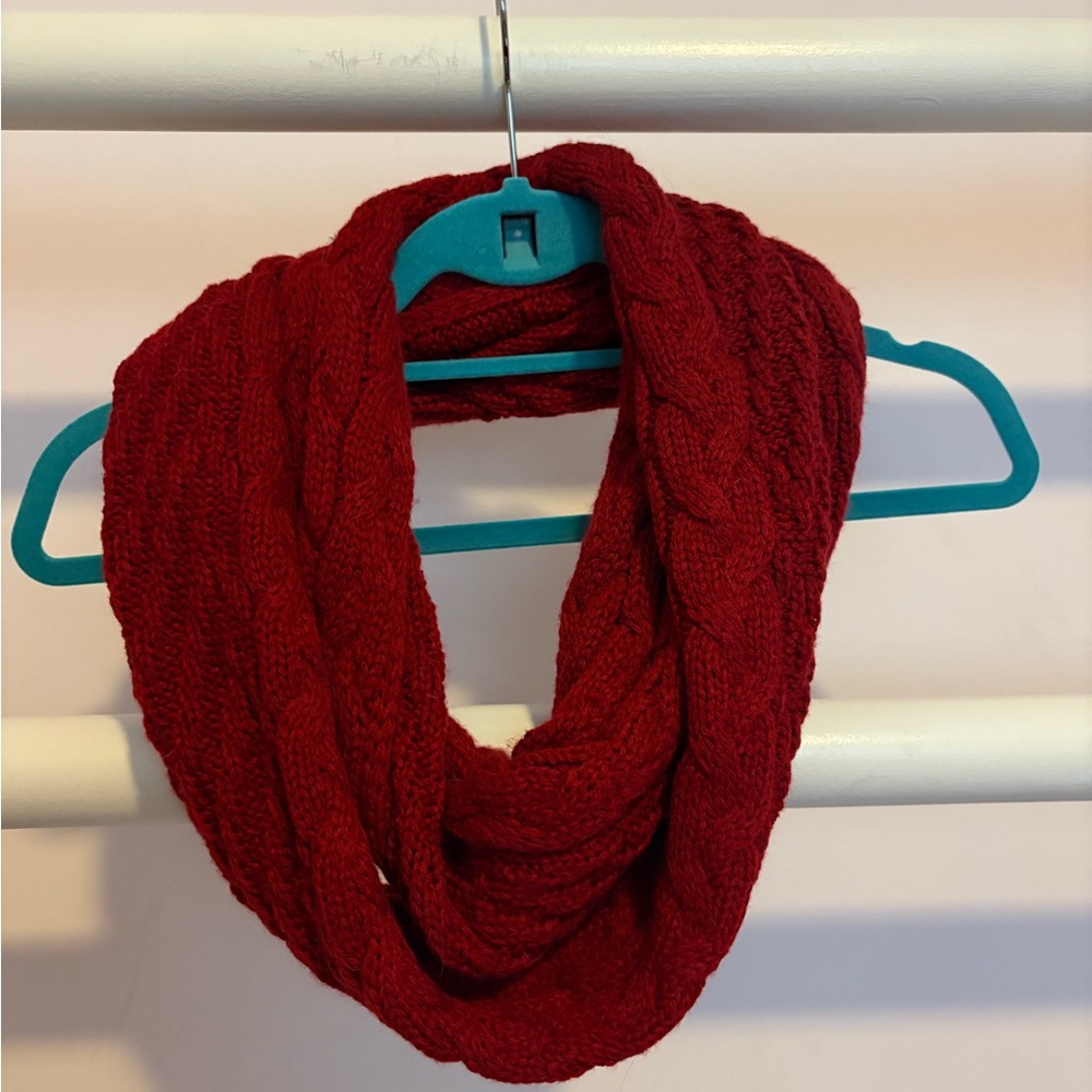 Banana Republic Vibrant Red Knit Scarf